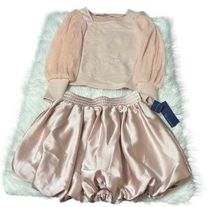 NWT Habitual Kid Light Pink Holiday 2 PC Set Girls Size 14